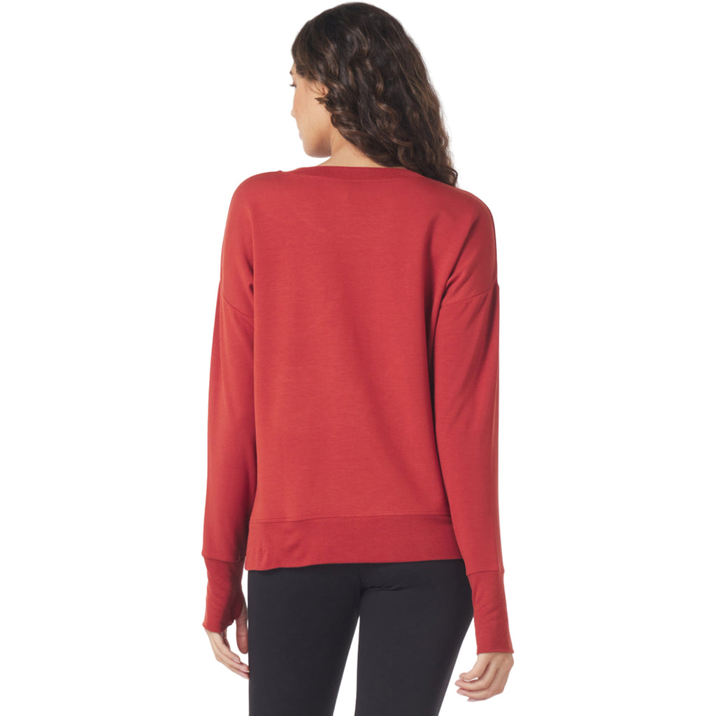 Glyder Women's Brick Red Lounge Long Sleeve