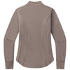 UNRL Women's Dark Taupe Performa Fitted Half-zip