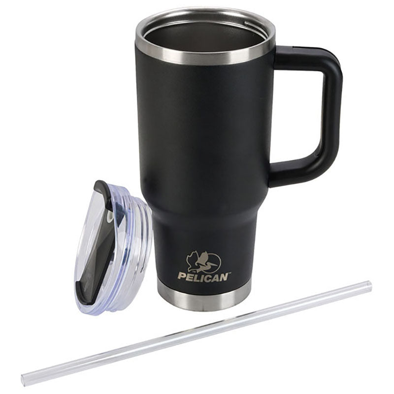 Pelican Porter Black 30 oz. Recycled Double Wall Stainless Steel Travel Tumbler