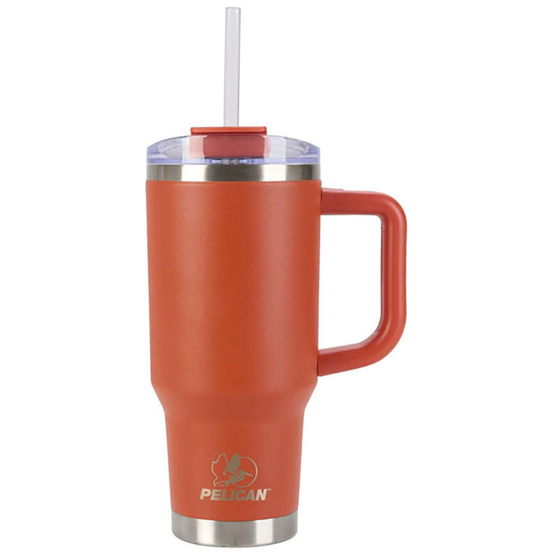 Pelican Porter Orange 30 oz. Recycled Double Wall Stainless Steel Travel Tumbler