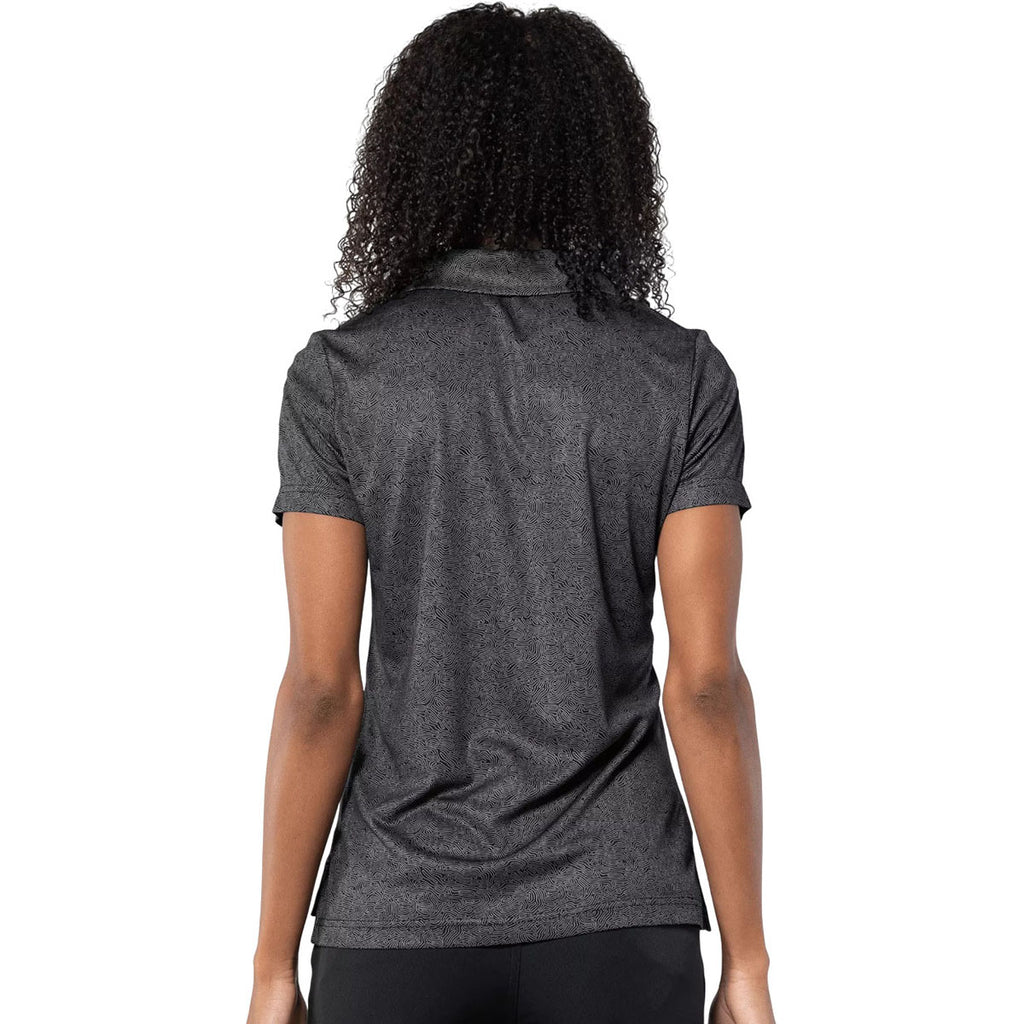 Levelwear Women's Black Graph Polo