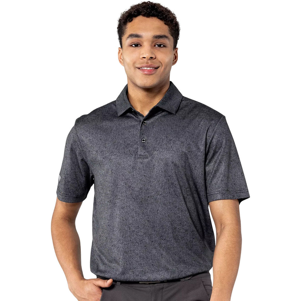 Levelwear Men's Black Graph Polo