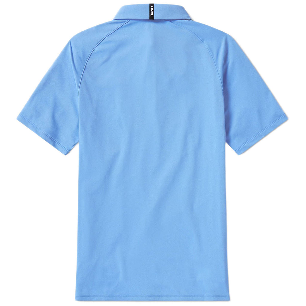 UNRL Men's Perennial Blue Pique Pro Polo