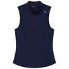 UNRL Women's Midnight Navy Performa Sleeveless Polo