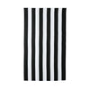 Port Authority Black Cabana Stripe Beach Towel
