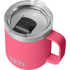 YETI Tropical Pink Rambler 10 oz Stackable Mug with Durasip Ceramic Lining