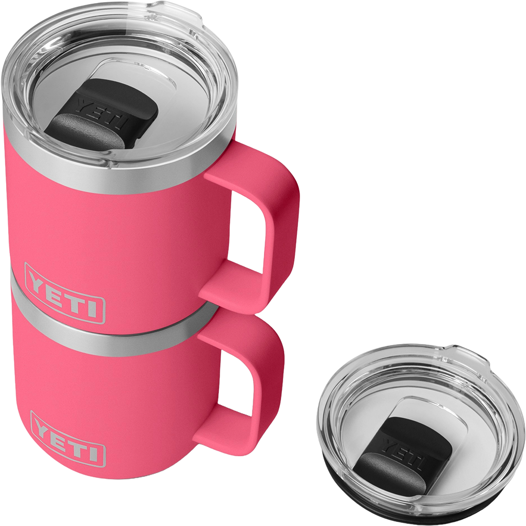 YETI Tropical Pink Rambler 10 oz Stackable Mug with Durasip Ceramic Lining