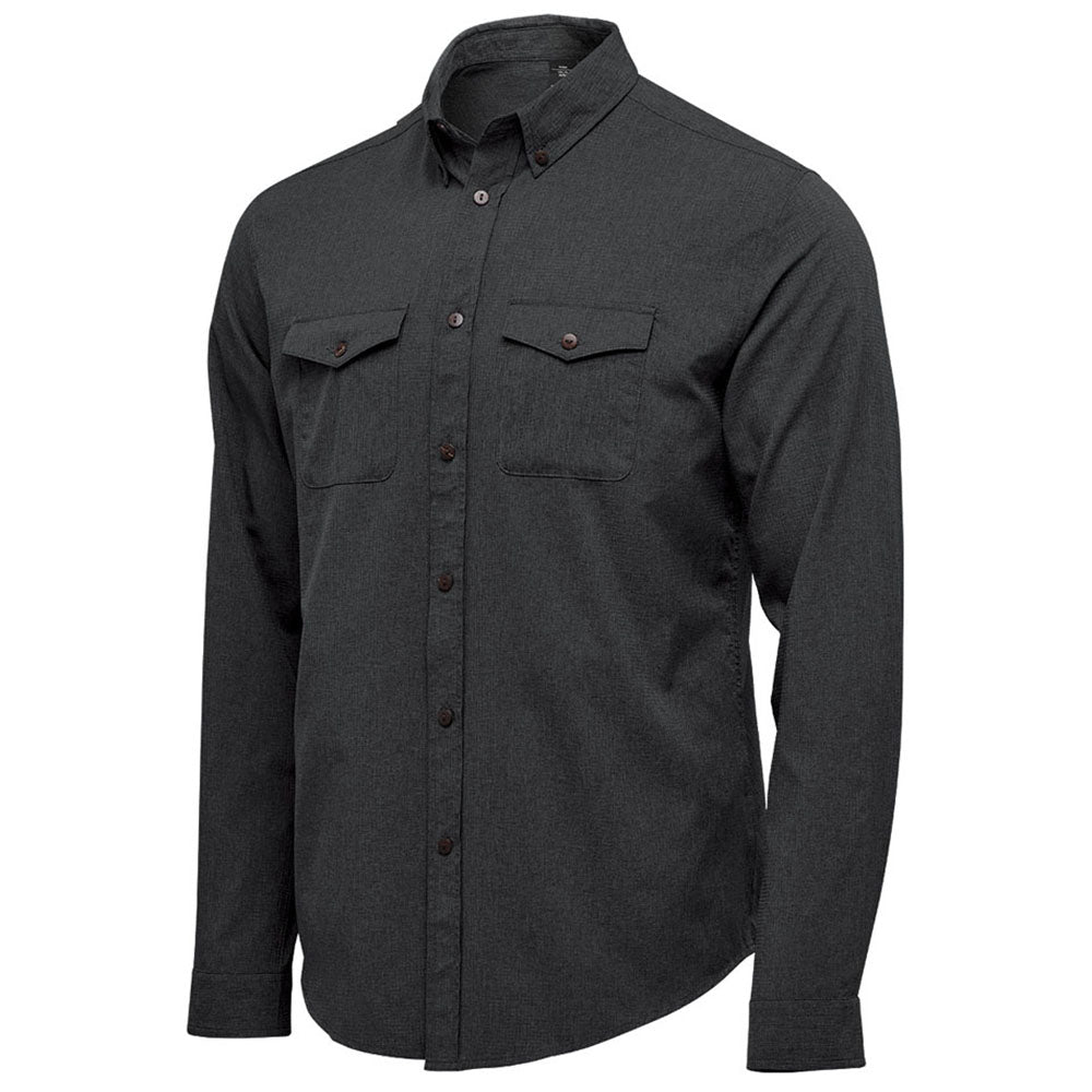 Stormtech Men's Black Azores Quick Dry Long Sleeve Shirt