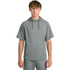 Richardson Men's Grey Charge Performance Fleece Short Sleeve Hoodie