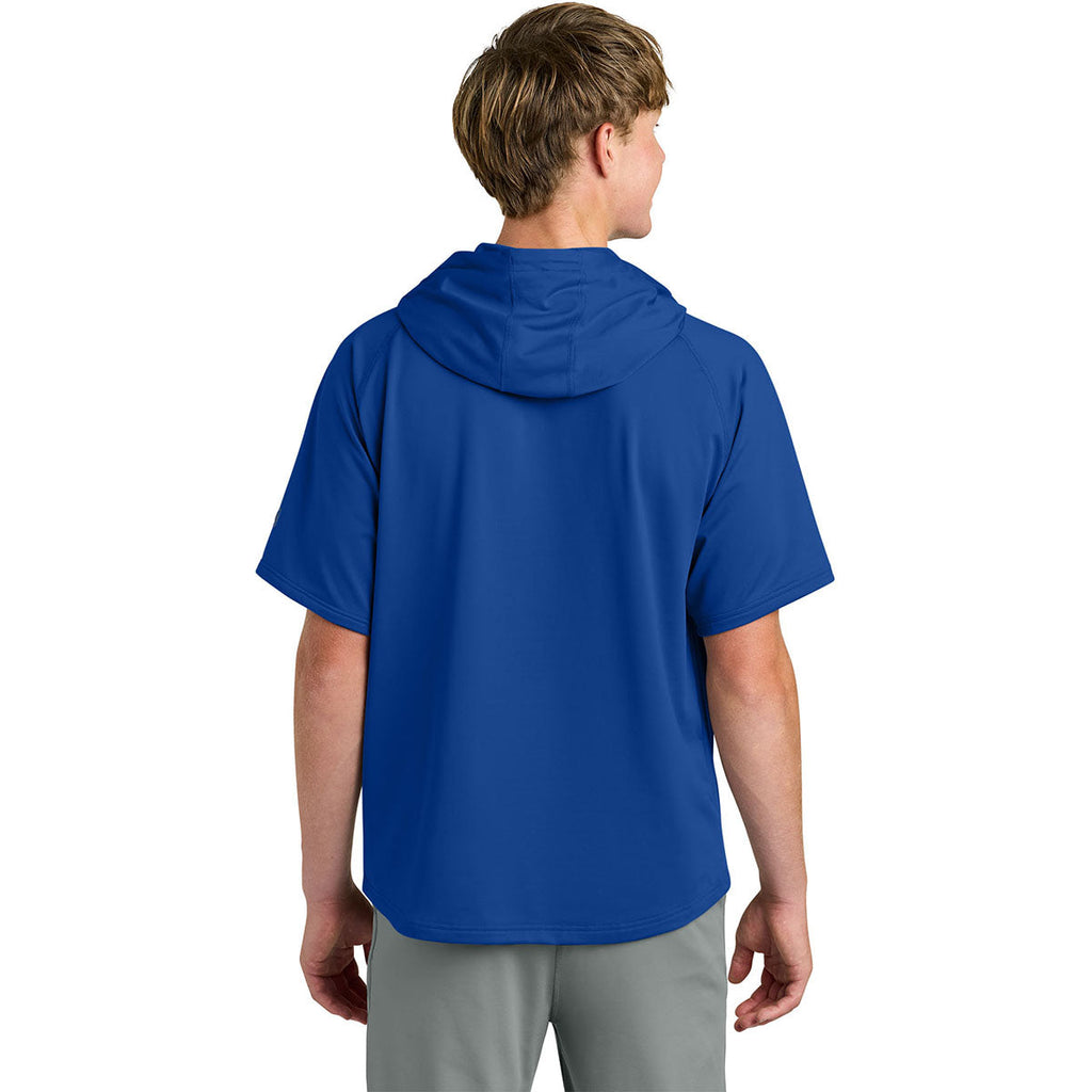 Richardson Men's Royal Charge Performance Fleece Short Sleeve Hoodie