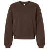 American Apparel Women's Brown ReFlex Fleece Crewneck Sweatshirt