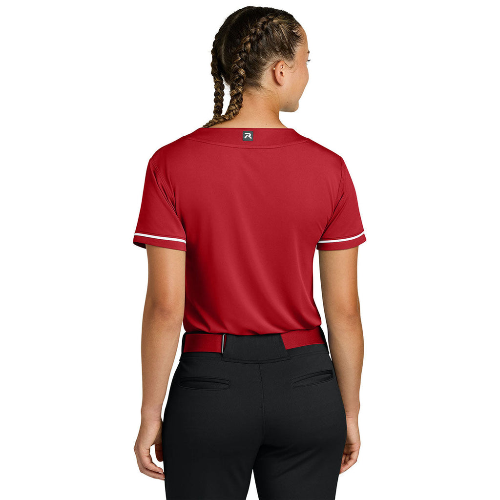 Richardson Women's Red Select 2-Button Softball Jersey