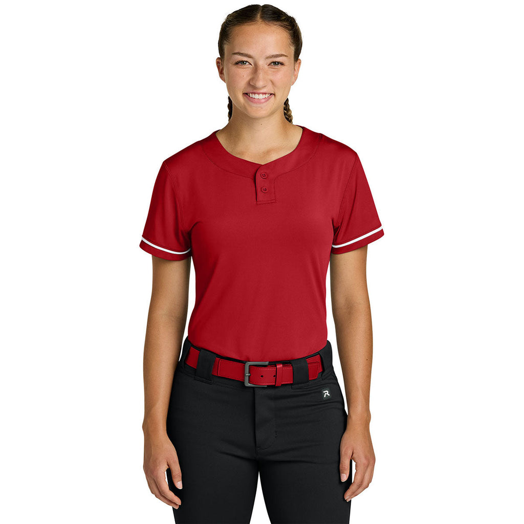 Richardson Women's Red Select 2-Button Softball Jersey