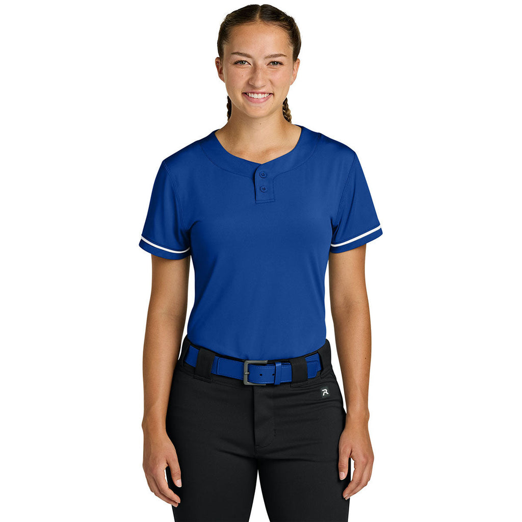 Richardson Women's Royal Select 2-Button Softball Jersey