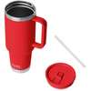 YETI Rescue Red Rambler 40 oz Travel Straw Mug with Color-Matched Straw Lid