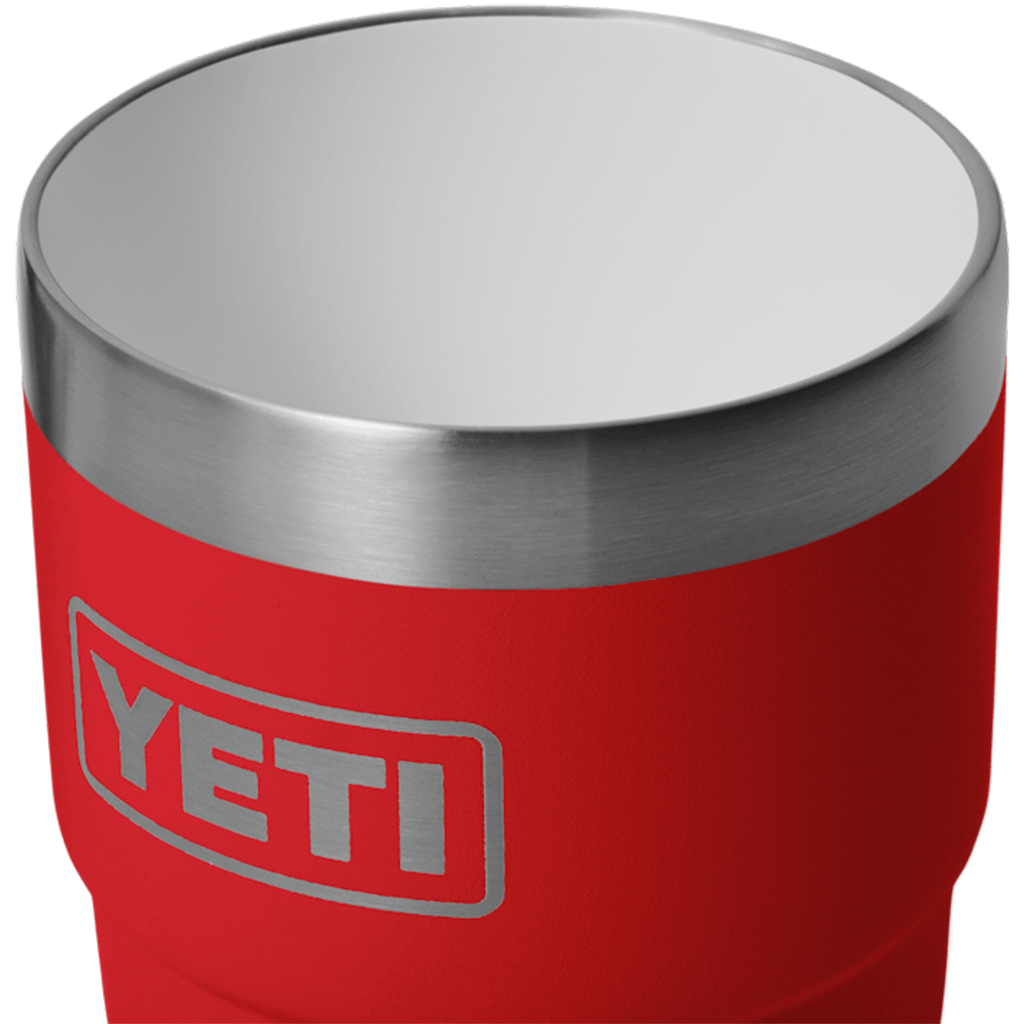 YETI Rescue Red Rambler 8 oz Stackable Cup with Durasip Ceramic Lining
