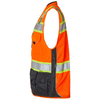 Kishigo Unisex Orange Premium Black Series Surveryors Vest