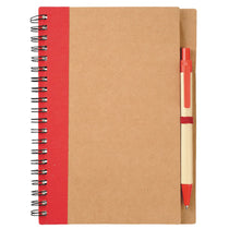 Bullet Red 5'' x 7'' Eco-Friendly Spiral Notebook with Pen