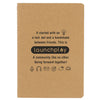 Bullet Natural 5'' x 7'' FSC Mix Recycled Pocket Notebook