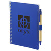 Bullet Blue 5'' x 7'' FSC Mix Spiral Notebook with Pen