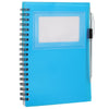 Bullet Translucent Blue Recycled Star Spiral Notebook with Pen