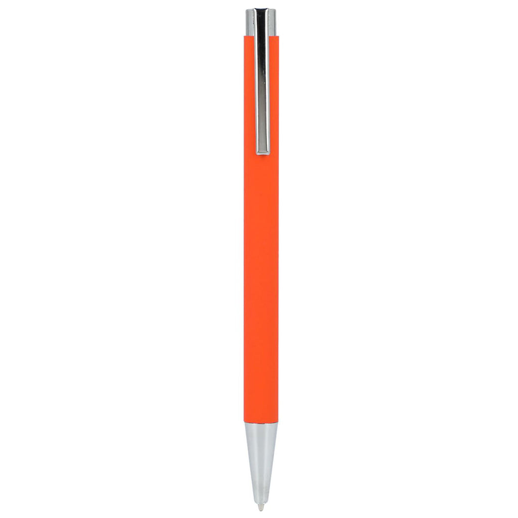 Bullet Orange Maxi Recycled Aluminum Soft Touch Gel Pen