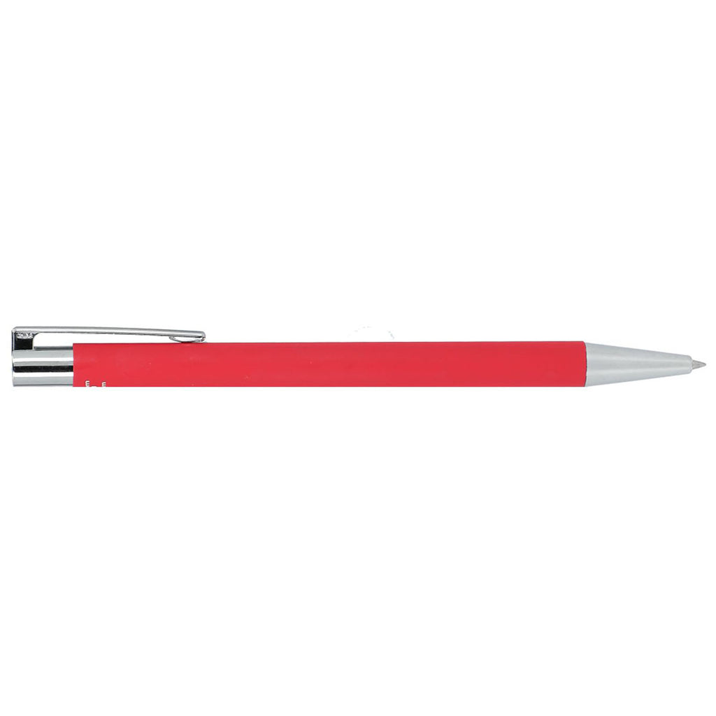 Bullet Red Maxi Recycled Aluminum Soft Touch Gel Pen