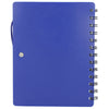 Bullet Purple Recycled Dual Pocket Spiral Notebook W/ Pen