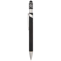Bullet Black Simple Fidget Recycled Stylus Gel Pen