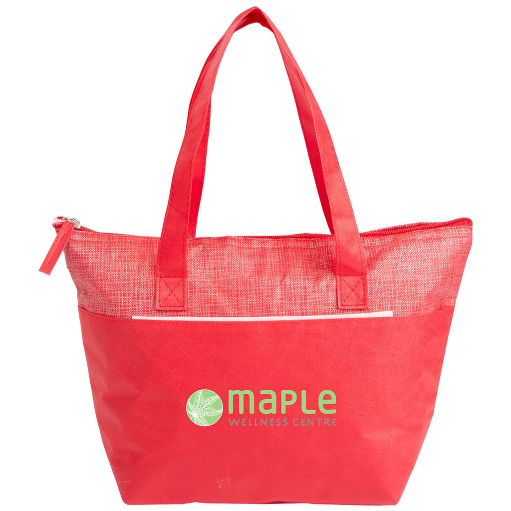 Bullet Red Mist Recycled 9-Can Non-Woven Tote Cooler
