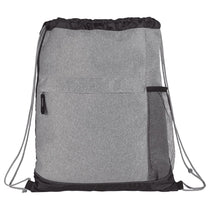 Bullet Graphite Heather Melange Drawstring Bag