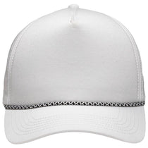 Sportsman White Five-Panel Rope Heritage Fit Cap