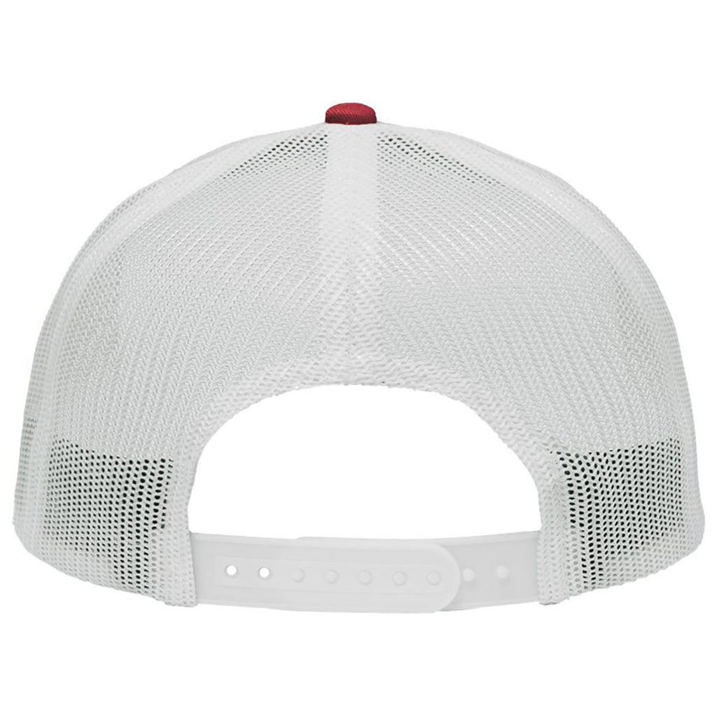 Sportsman Chino Cardinal/White Lo-Pro Mesh Back Trucker Fit Cap
