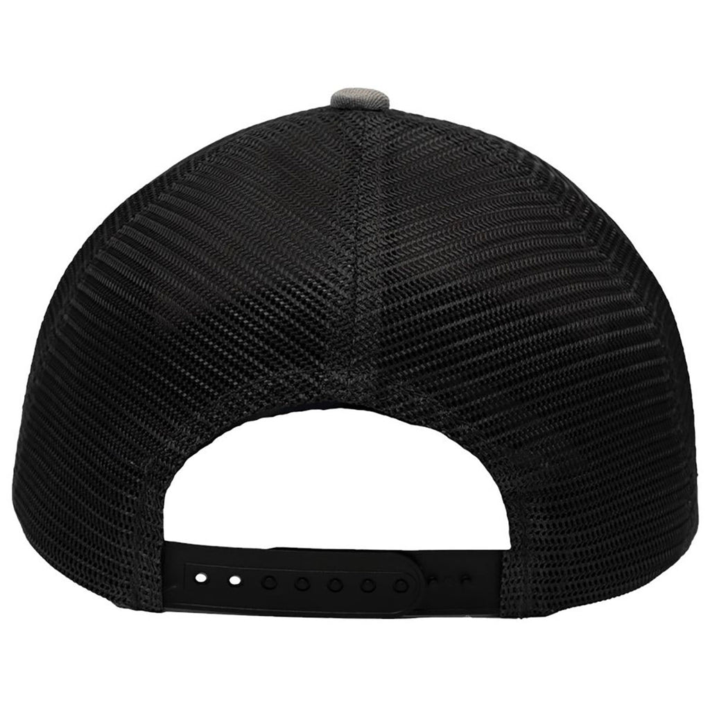 Sportsman Chino Grey/Black Lo-Pro Mesh Back Trucker Fit Cap