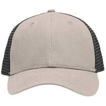 Sportsman Chino Khaki/Black Lo-Pro Mesh Back Trucker Fit Cap