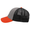 Sportsman Heather Grey/Charcoal/Orange Lo-Pro Mesh Back Trucker Fit Cap