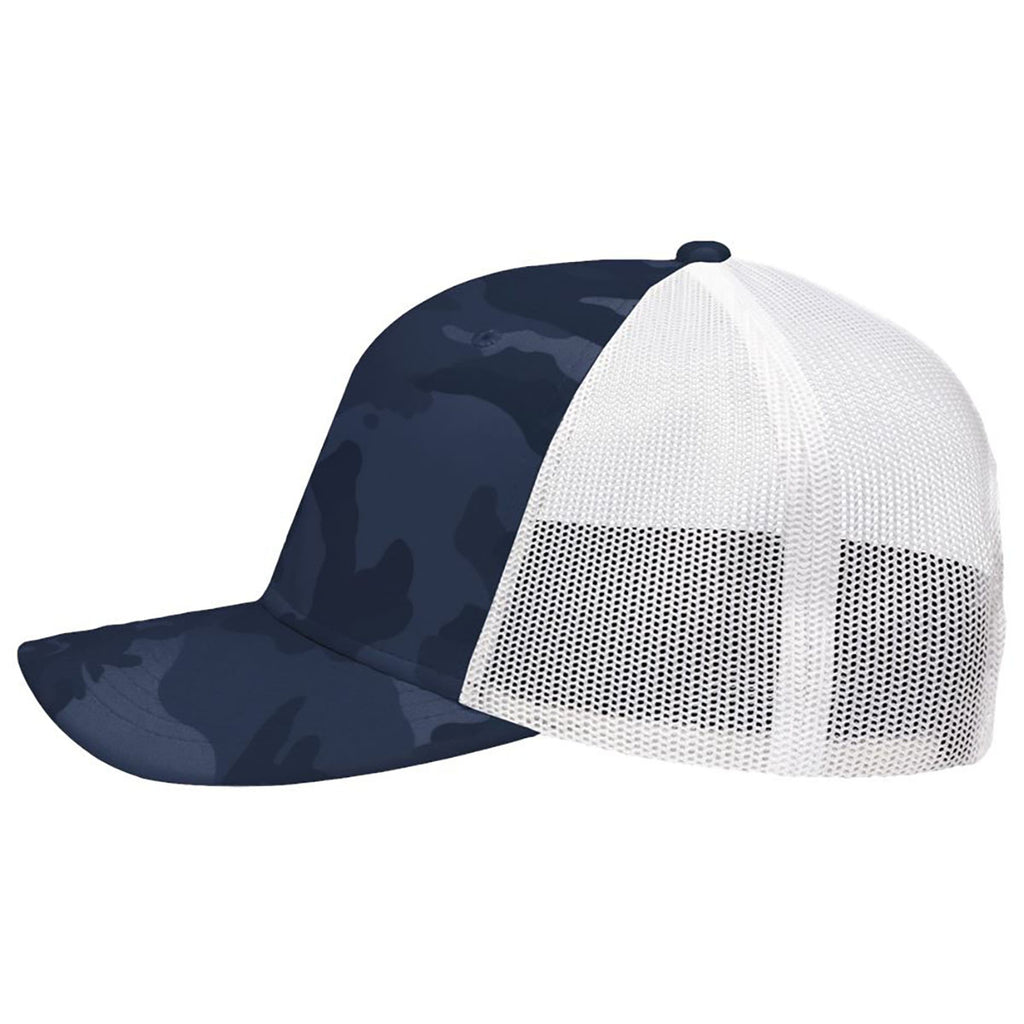 Sportsman Navy Camo/White Lo-Pro Mesh Back Trucker Fit Cap