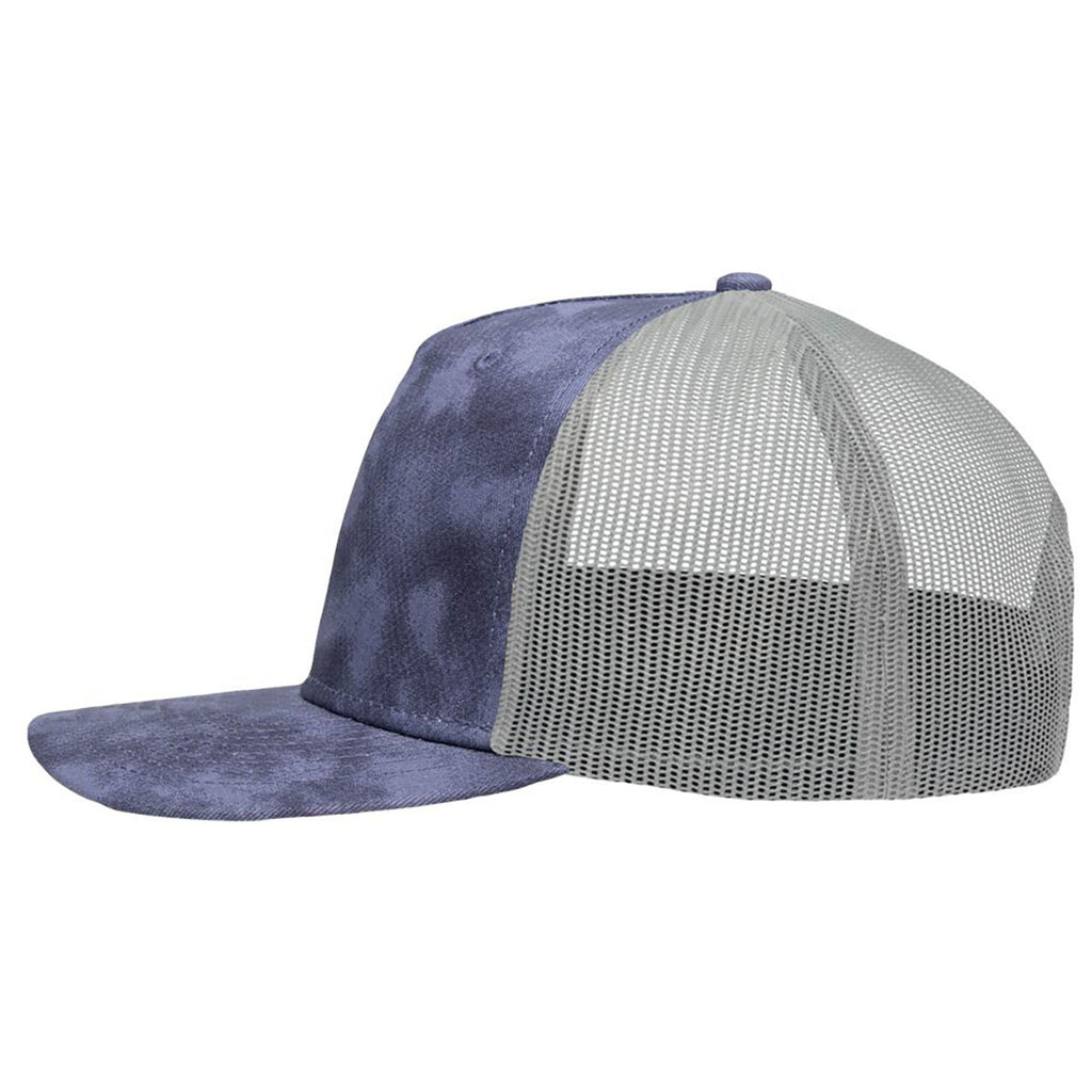 Sportsman Old Wash Navy/Grey Modern Five-Panel Trucker Fit Cap
