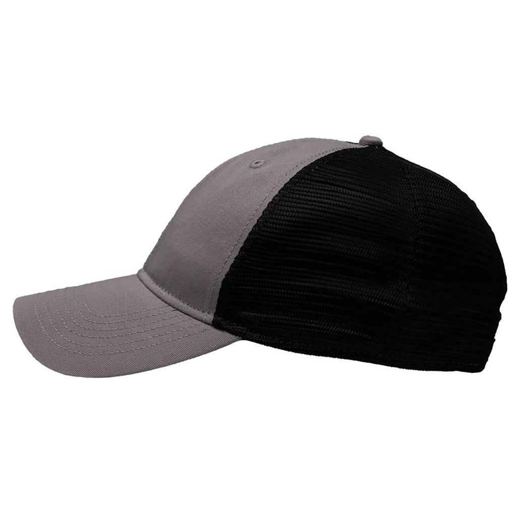 Sportsman Grey/Black Mesh Dad Hat Fit