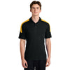 Sport-Tek Men's Black/ Gold Competitor United Polo