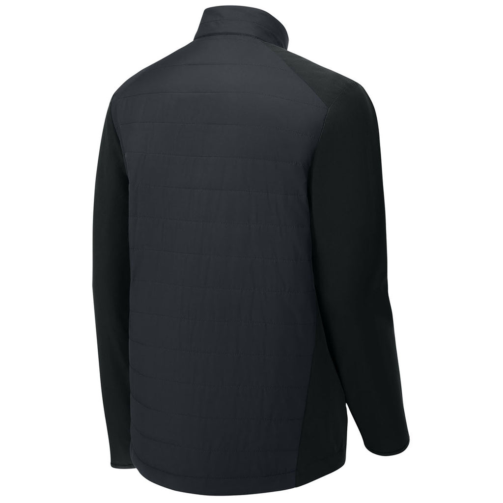 Sport-Tek Men's Black Teknical Hybrid Jacket