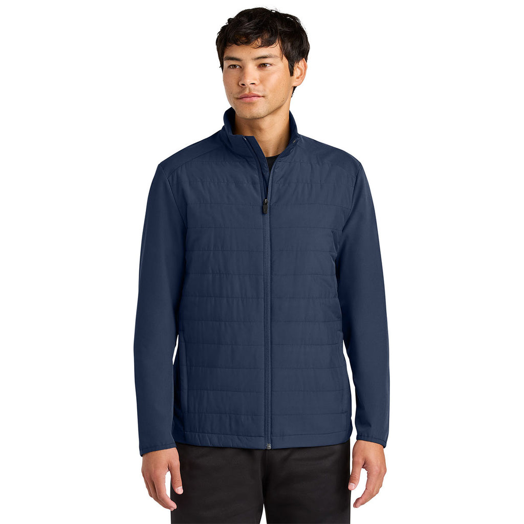 Sport-Tek Men's True Navy Teknical Hybrid Jacket