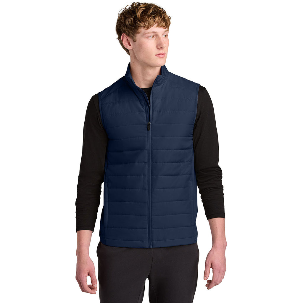 Sport-Tek Men's True Navy Teknical Hybrid Vest