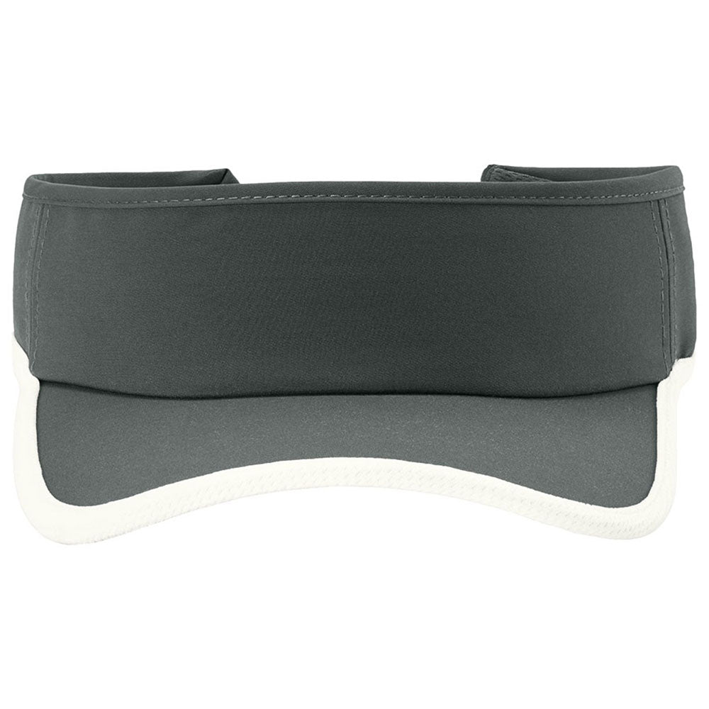 Sport-Tek Iron Grey/White Repeat Visor