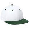 Sport-Tek White/Forest Green/White Impact Mesh Stretch-Tek Cap
