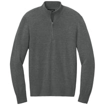 Port Authority Men's Charcoal Heather Easy Care 1/4-Zip Sweater