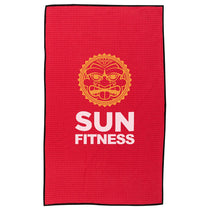 The Magnet Group Red Waffle Weave Sport Towel