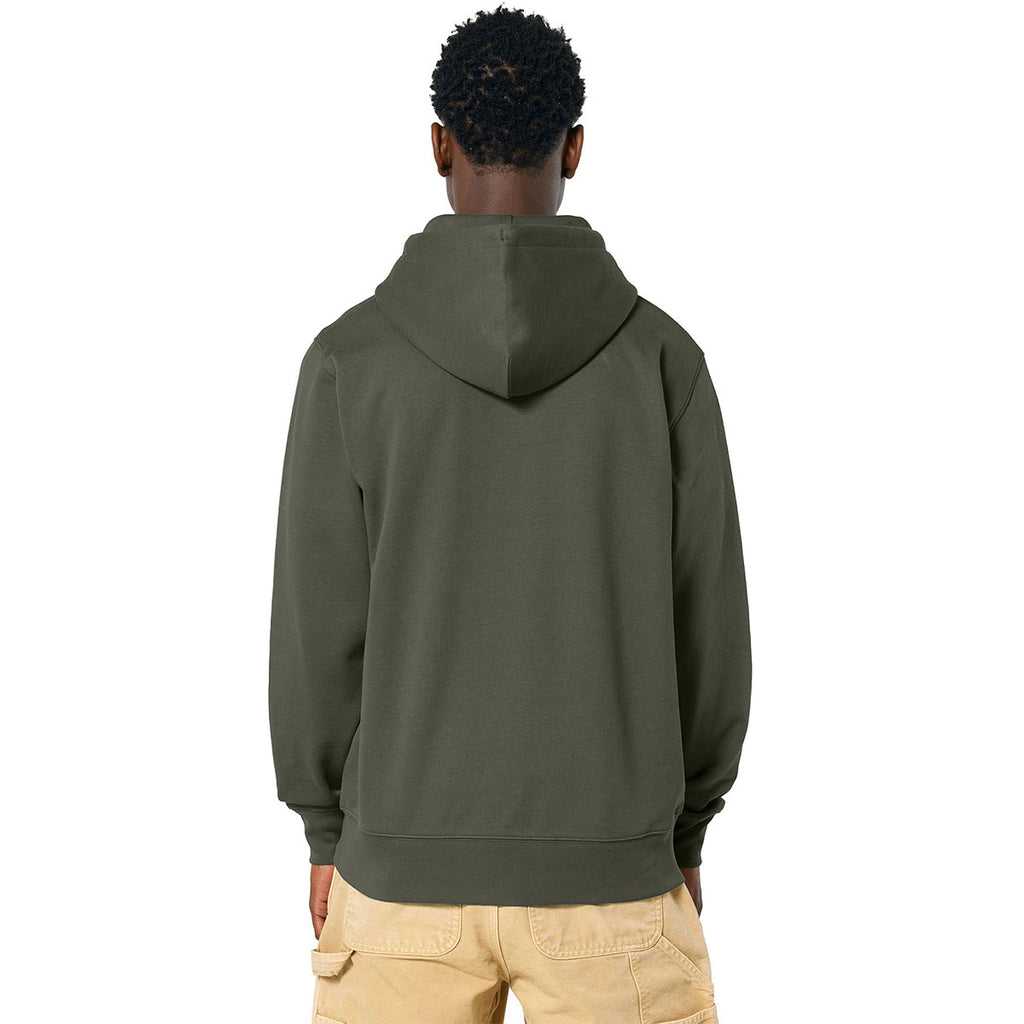 Stanley/Stella Unisex Khaki Green Cultivator 2.0 Full-Zip Hooded Sweatshirt