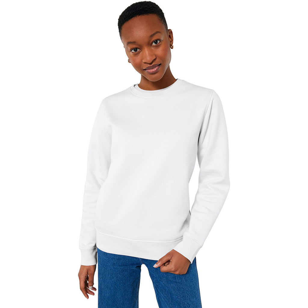 Stanley/Stella Unisex White Roller Crewneck Sweatshirt