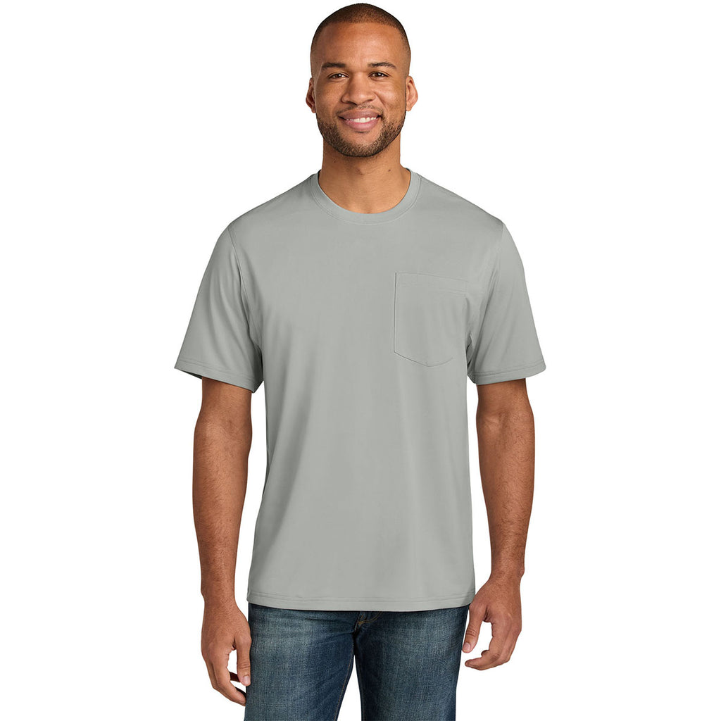 CornerStone Men's Light Grey Tall Workwear Pro Short Sleeve Pocket Tee